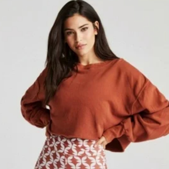 WeWoreWhat Tops - **SOLD** WEWOREWHAT Cropped Crew Sweatshirt NWT